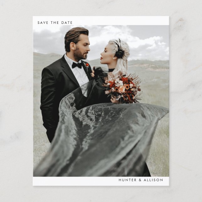 Flyer Foto de presupuesto Guardar la fecha (Frente)