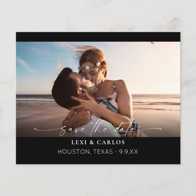 Flyer Foto de presupuesto y caligrafía 3 Mod Guardar fec (Frente)