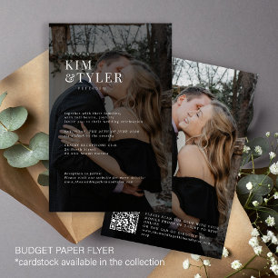 Flyer Foto de sobreposición de la invitación a matrimoni