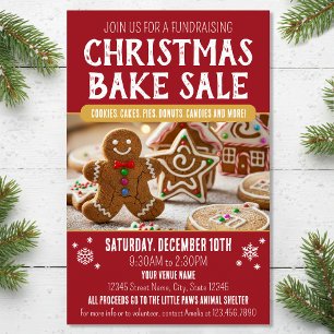 Flyer Foto de venta de pasteles de Navidad Festiva Profu