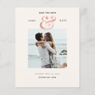 Flyer Foto Guardar la invitación de fecha