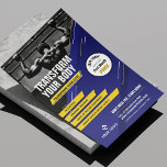 Flyer Foto moderna de marketing de gimnasio azul y amari<br><div class="desc">Promueva sus clases de ejercicios o su gimnasio con este moderno Gym Flyer con diseño fotográfico. Con un diseño azul y amarillo audaz con espacio para una foto, su logotipo, línea de etiqueta o encabezado, USPs y servicios, así como una insignia promocional para añadir un descuento o oferta especial. Puede...</div>