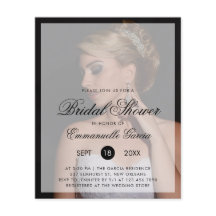 Foto: Moderna invitación a ducha de novia con pres