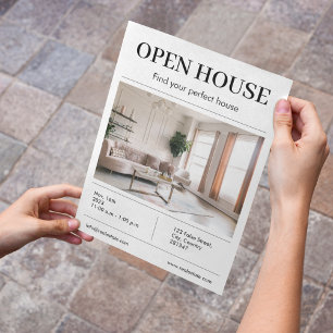 Flyer Foto Open House l Real Estate Agent Marketing