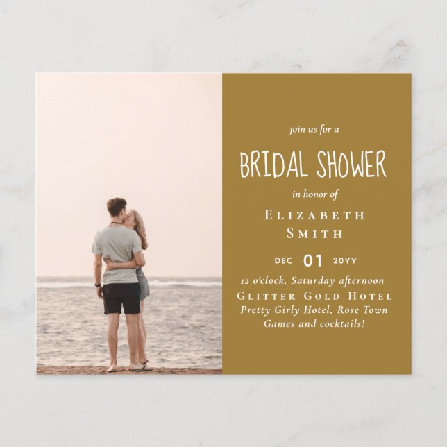 Flyer FOTO PRESUPUESTARIA Boda de ducha de novia (Frente)