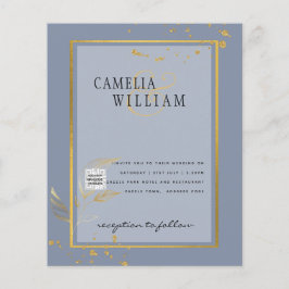 Flyer FOTO PRESUPUESTARIA Boda Invitar CÓDIGO QR RSVP Az