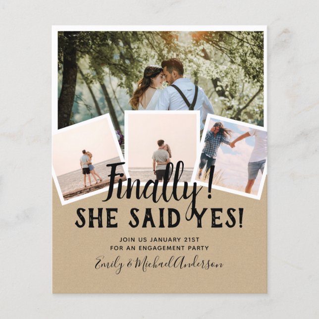 Flyer FOTO PRESUPUESTARIA Invitación INVITA A LA boda (Frente)