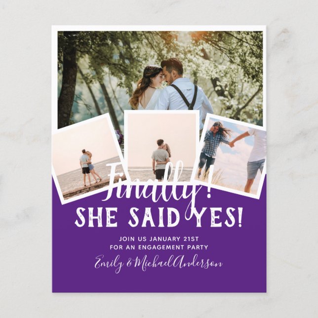 Flyer FOTO PRESUPUESTARIA Invitación INVITA A LA boda (Frente)