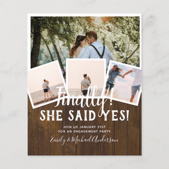 Flyer FOTO PRESUPUESTARIA Invitación INVITA A LA boda (Frente)