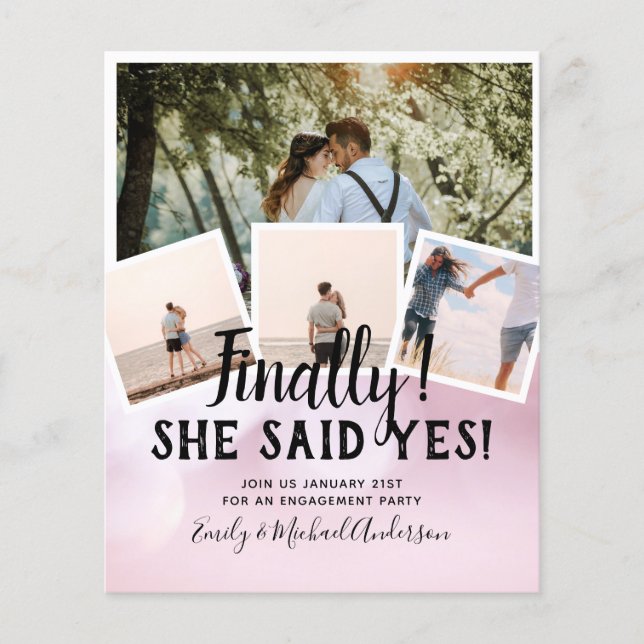 Flyer FOTO PRESUPUESTARIA Invitación INVITA A LA boda (Frente)