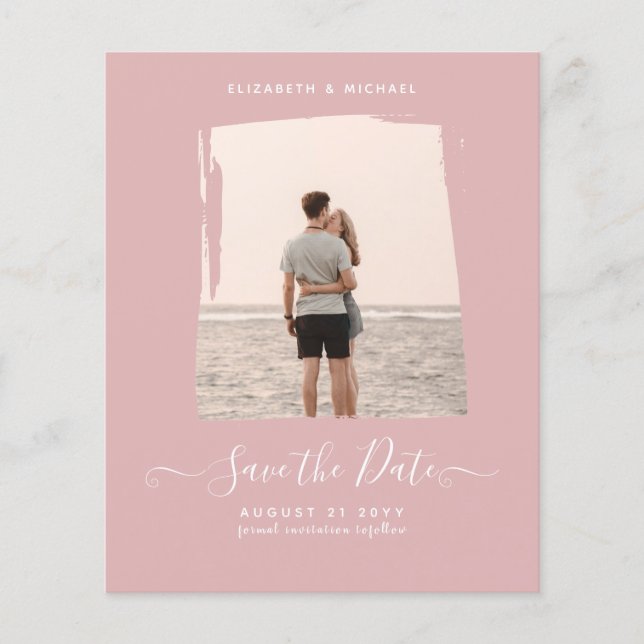 Flyer FOTO Rosa Dusty PRESUPUESTARIA Guardar la fecha Mo (Frente)