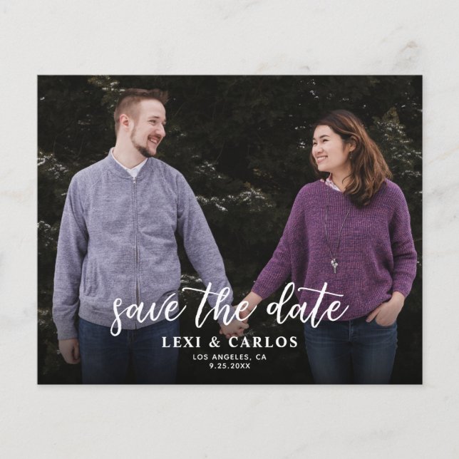 Flyer Foto y caligrafía 2B Horizo más oscuro Guardar la  (Frente)