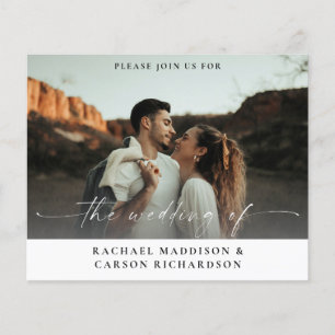 Flyer Foto y caligrafía de presupuesto 3B Boda horizonta