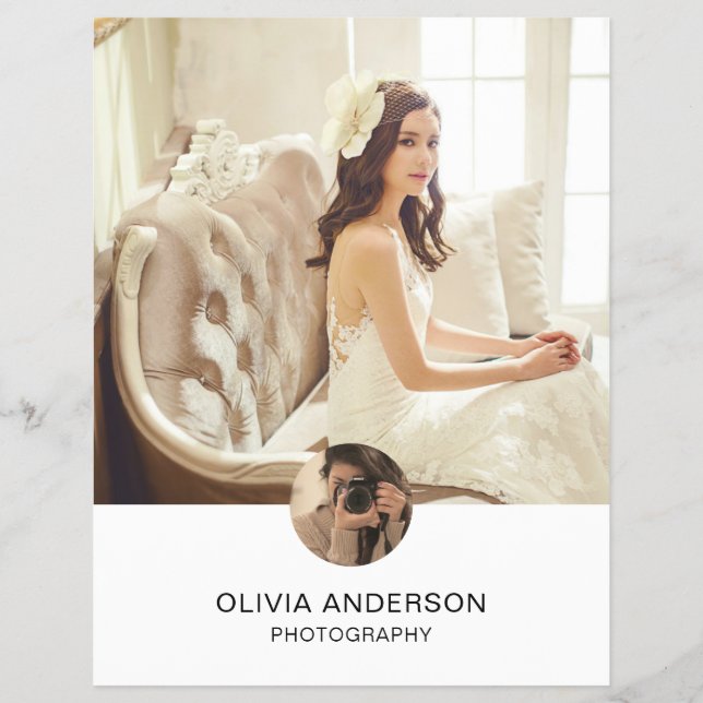 Flyer Fotografía de QR Social Media Services (Frente)