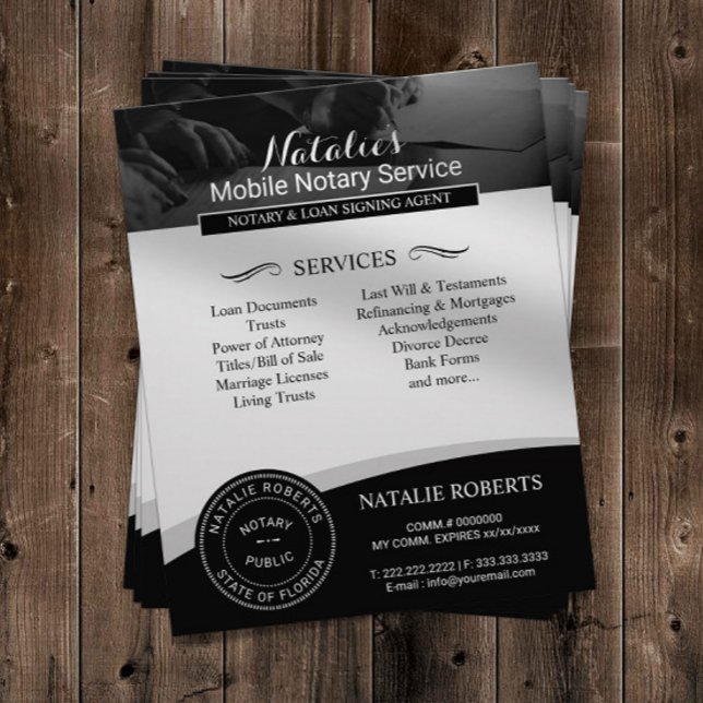 Flyer Fotografía del agente de firma de préstamos públic (Subido por el creador)