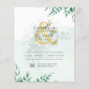 Flyer FOTOGRAFÍA DEL PRESUPUESTO Boda Invitación QR CÓDI