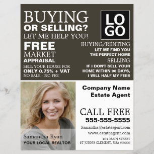Flyer Fotografía personalizada, agente inmobiliario