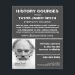 Flyer Fotografía personalizada, anuncio de curso de hist<br><div class="desc">Fotografía Personalizada,  Curso De Historia Publicitando Volantes De La Tienda De Tarjetas De Negocios.</div>