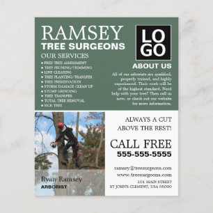 Flyer Fotografía personalizada - Cirujano árbol - Arbori