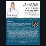 Flyer Fotografía personalizada, dermatología dermatológi<br><div class="desc">Fotografía Personalizada,  Dermatólogo,  Volantes Publicitarios De La Clínica Dermatológica Por La Tienda De Tarjetas De Negocios.</div>