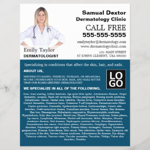 Flyer Fotografía personalizada, dermatología dermatológi