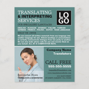 Flyer Fotografía personalizada, traductor e intérprete