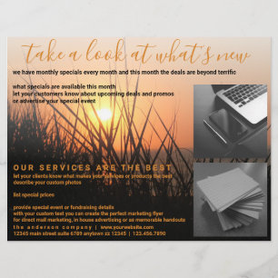 Flyer Fotógrafo autor de Sunrise Silhouette