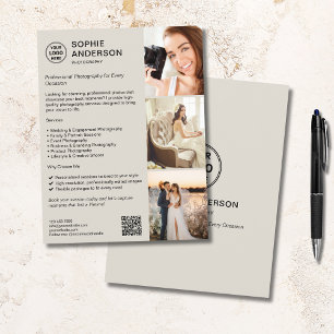Flyer Fotógrafo Negocio de Fotografía Profesional