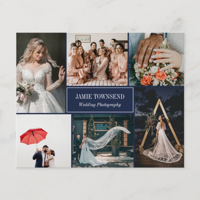 Flyer Fotógrafo profesional de Collage de fotos naval (Frente)