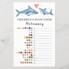 Flyer Fotos de la Emoji del libro infantil de Shark Baby