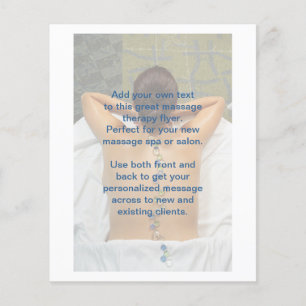 Flyer Fotos de Masaje con Piedras de Vidrio de Playa