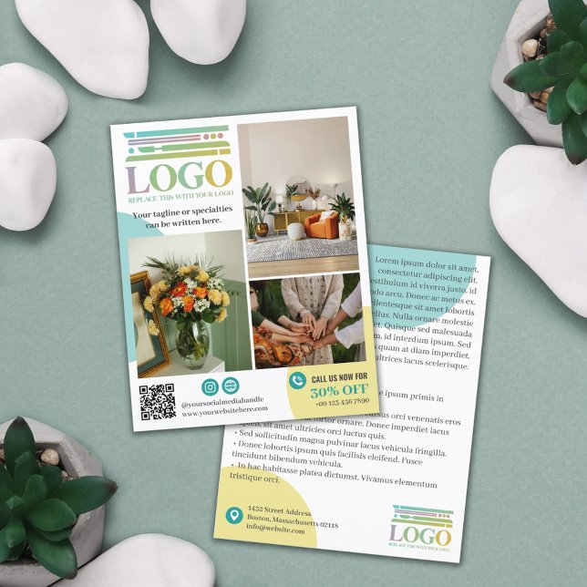 Flyer Fotos promocionales del logotipo de Círculos turqu (Subido por el creador)