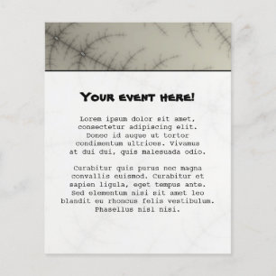 Flyer Fractal de árboles de invierno