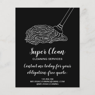 Flyer Fregona para limpieza de casas modernas profesiona