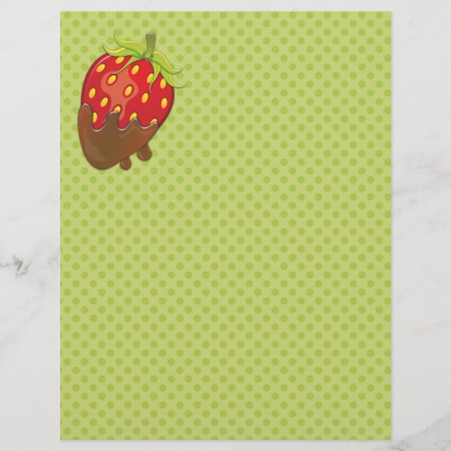 Flyer Fresa sumergida en el chocolate (Frente)