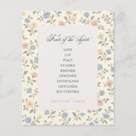 Flyer Fruit of the Spirit Galatians 5:22–23 Bible Verse 