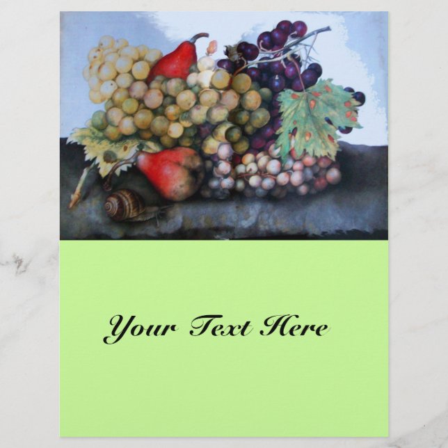FLYER FRUTAS DE LA TEMPORADA 1 - UVAS Y PERAS (Frente)