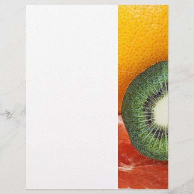 Flyer Frutas tropicales: kiwi y pomelo (Frente)