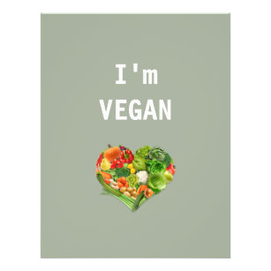 Flyer Frutas y verduras Corazón - Vegan