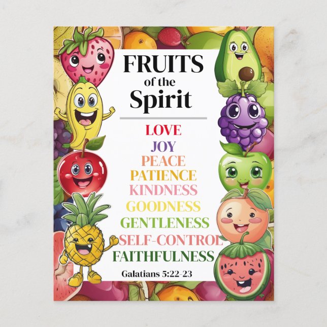 Flyer Frutos del espíritu (Frente)