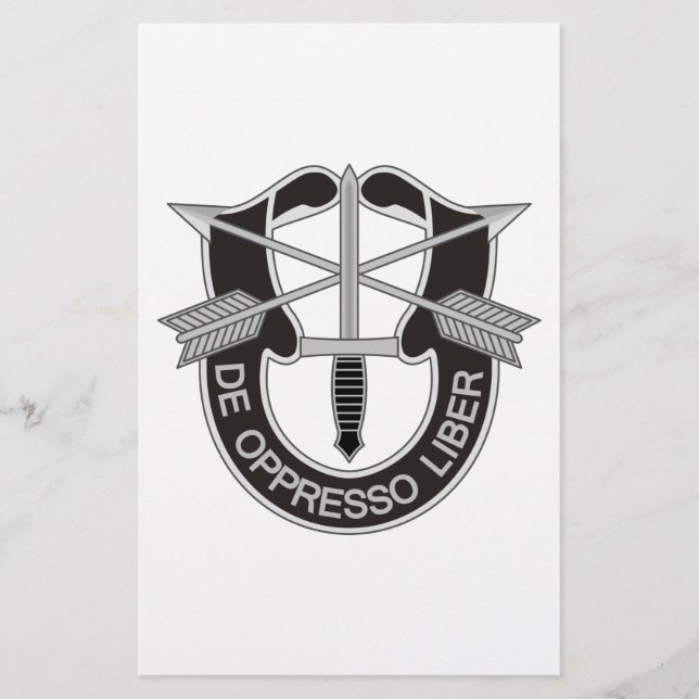 Flyer Fuerzas Especiales SF De Oppresso Liber (Frente)
