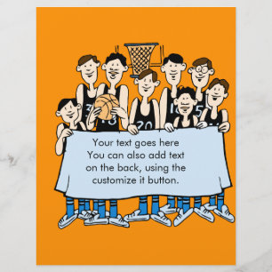 Flyer Funny evento del equipo de baloncesto