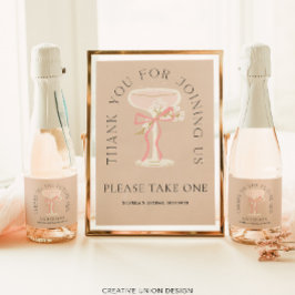 Flyer Futuro Mrs Champagne Labels Bridal Shower Favors