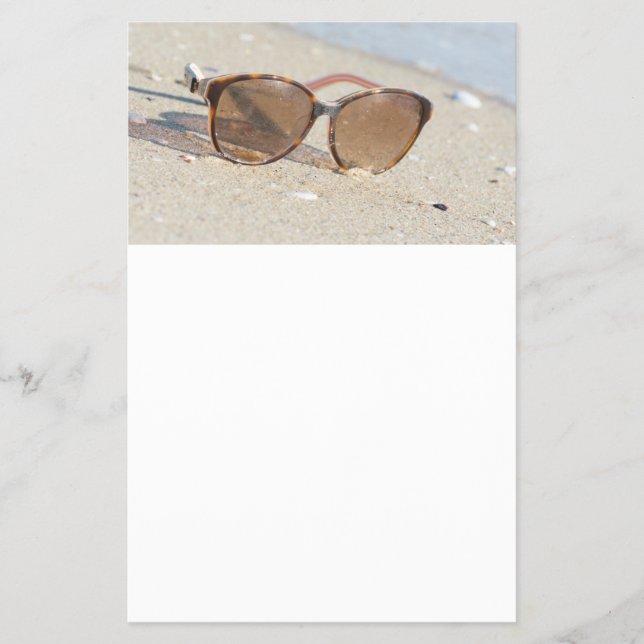 Flyer Gafas de sol en la playa (Frente)