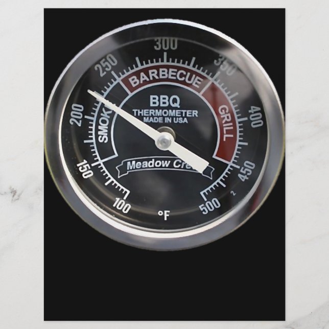 Flyer Gálibo de temperatura de 225 grados para fumadores (Frente)
