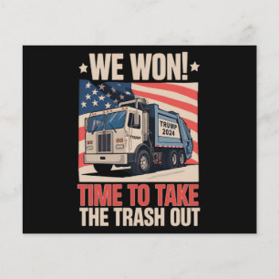 Flyer Ganamos tiempo para sacar la basura Trump 47