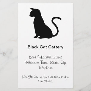 Flyer Gatería de diseño de gatos