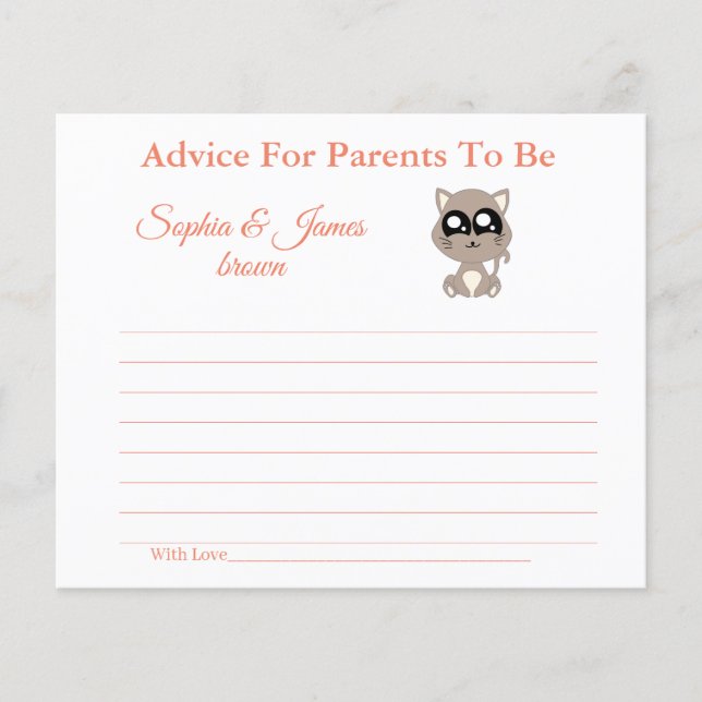 Flyer Gato de bebé | Consejos para mamá y papá Baby Show (Frente)