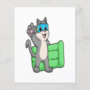 Flyer Gato Natando Goggles Lilo