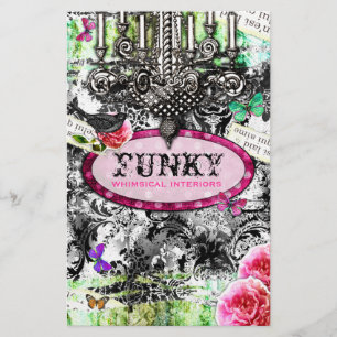 Flyer GC   Carácter capricho vintage - Damasco blanco ne